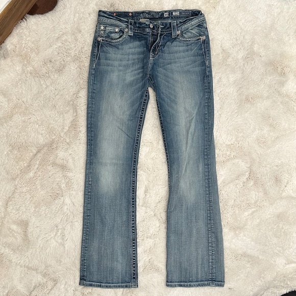 Miss Me JE8052EL Easy Boot Extra Long Jeans Size 30 - Picture 1 of 2